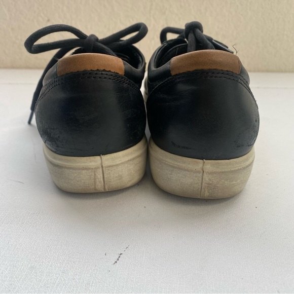 ECCO Danish Soft 7 Design Women’s Black Athletic Leather Sneaker EU 38 US 7 - Picture 8 of 15